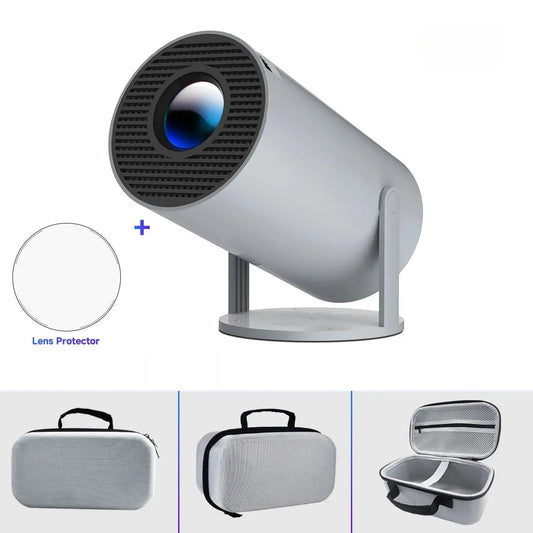Projector 4K Gris + SAC et Verre de Protection Ma boutique