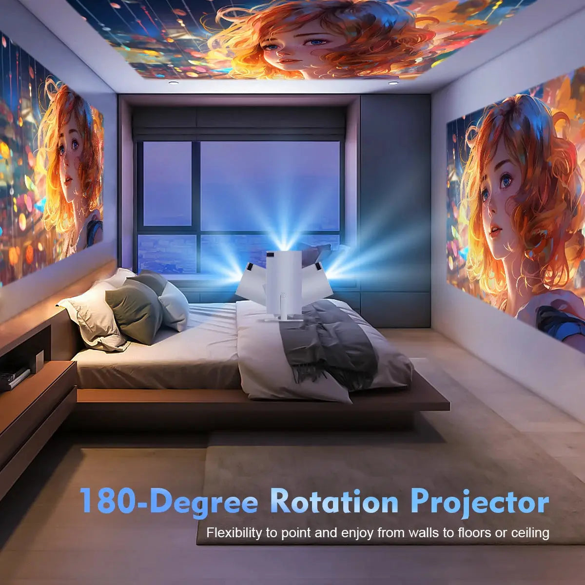 Projector 4K Blanc Ma boutique